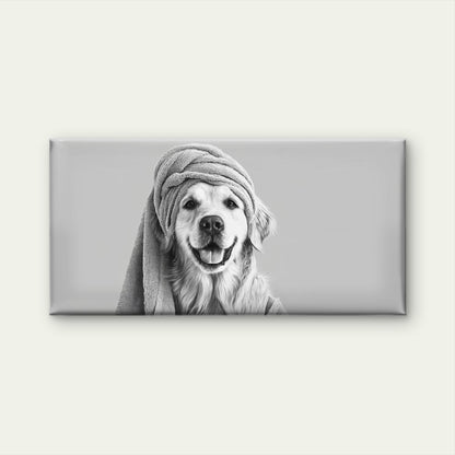 Smiling Labrador Retriever Wall Art Canvas Office Home Room Framed 120x60cm