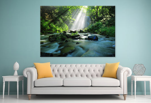 Akita Prefecture Summer Falls Wall Art Decor 100% Australian Made