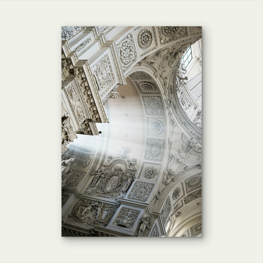 Theatine Church Munich Interior Baroque 40x60cm Metal Print Ready to Hang