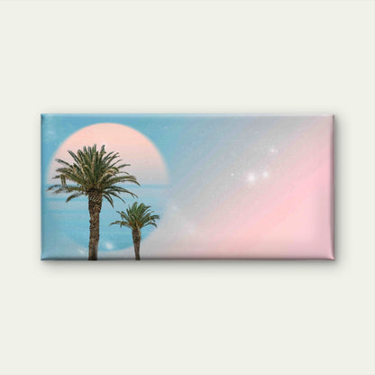 Surreal Landscape Palm Tree Wall Art Canvas Office Home Room Framed 120x60cm