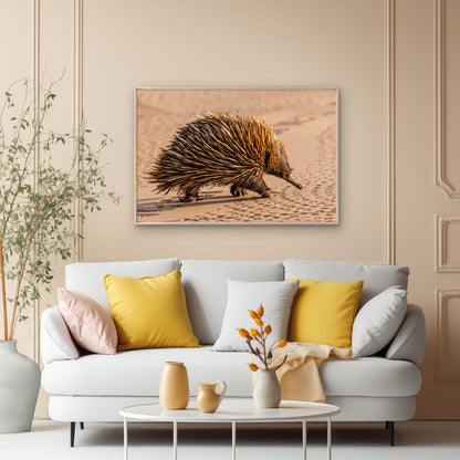 Wild Echidna Australia National Park Wall Art Decor 100% Australian Made