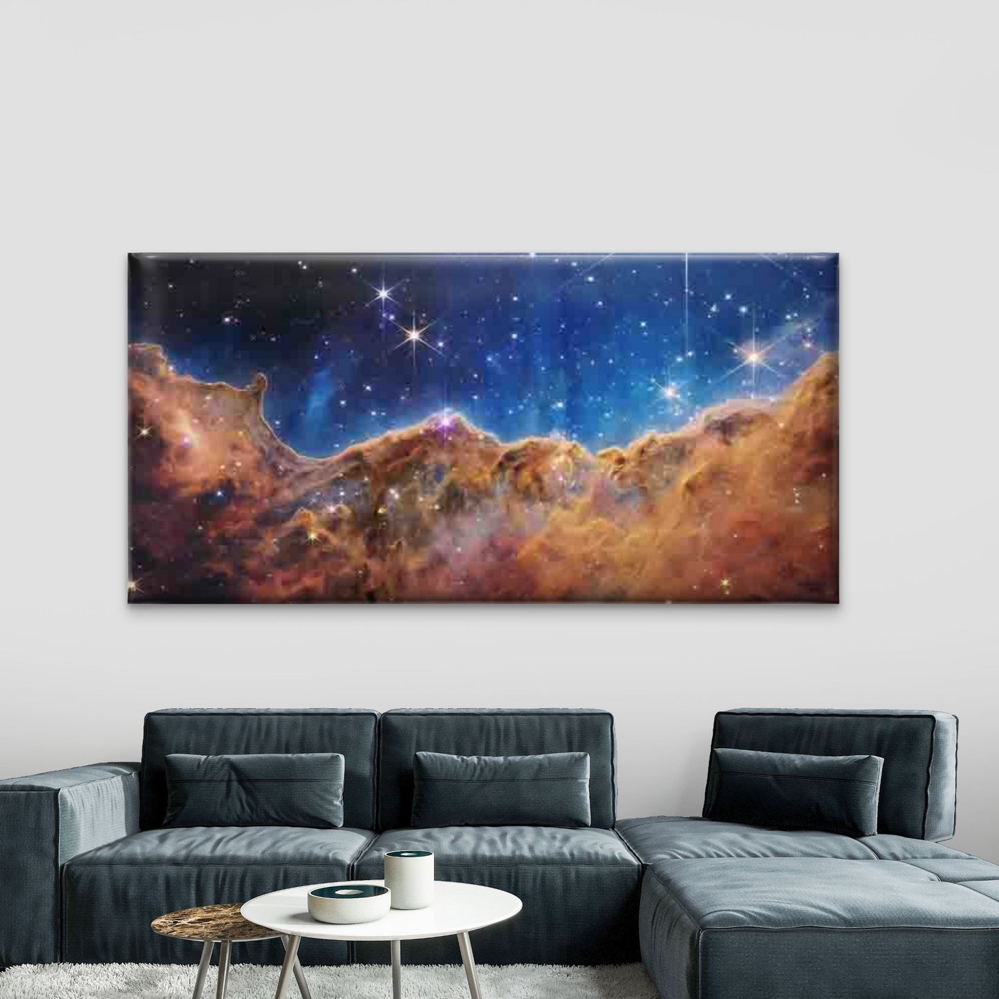 Nebula Starscape Wall Art Canvas Office Home Room Framed 120x60cm