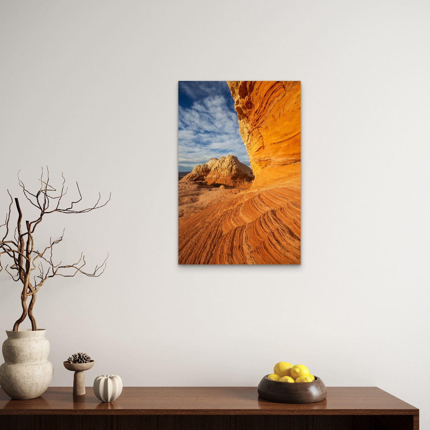 White Pocket Vermilion Cliffs Arizona Rock 40x60cm Metal Print Ready to Hang