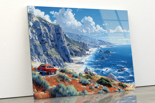 View from the Top of the Mountain Acrylic Glass Print Tempered Glass Wall Art 100% Made in Australia Ready to Hang