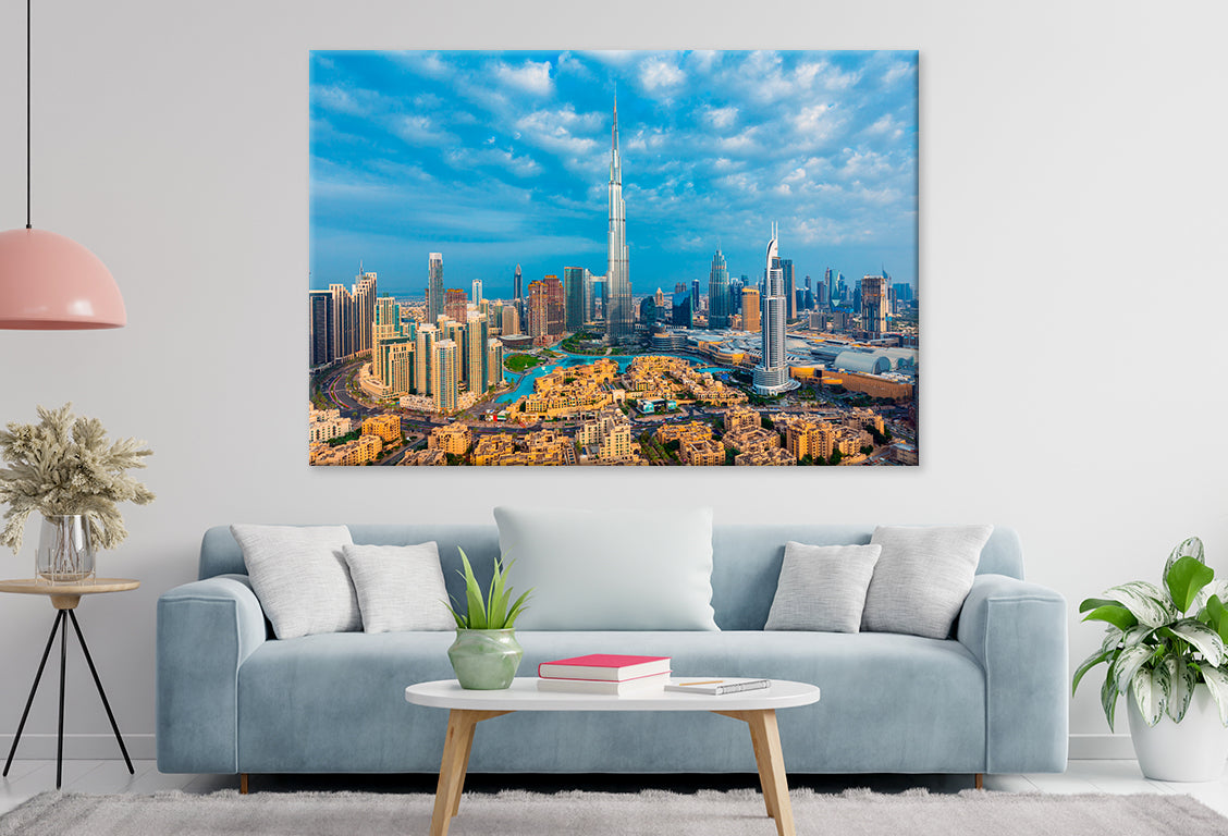Sunrise View Dubai City Skyline Wall Art Decor 100% Australian Made - Bella Home Decor