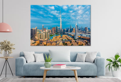 Sunrise View Dubai City Skyline Wall Art Decor 100% Australian Made - Bella Home Decor