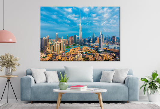 Sunrise View Dubai City Skyline Wall Art Decor 100% Australian Made - Bella Home Decor