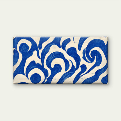 Blue White Wave Pattern Wall Art Canvas Office Home Room Framed 120x60cm# - Bella Home Decor