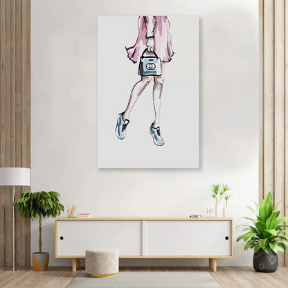 Fancy Sneakers 3D Design Acrylic Glass Print Tempered Glass Wall Art 100% Made in Australia Ready to Hang