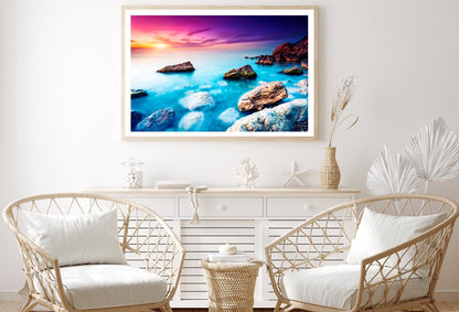 Majestic Summer Sunset Over the Sea Home Decor Premium Quality Poster Print Choose Your Sizes