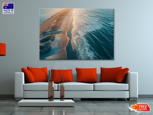 Beach at Sunset View Print 100% Australian Made - Bella Home Decor