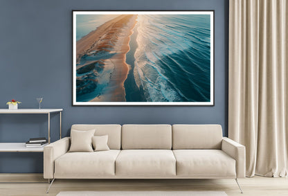 Beach at Sunset View Home Decor Premium Quality Poster Print Choose Your Sizes - Bella Home Decor
