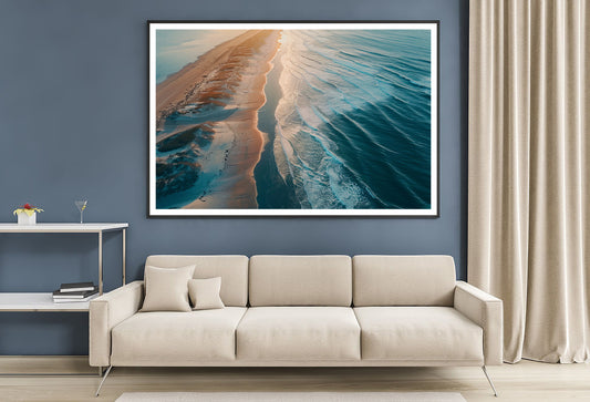 Beach at Sunset View Home Decor Premium Quality Poster Print Choose Your Sizes - Bella Home Decor