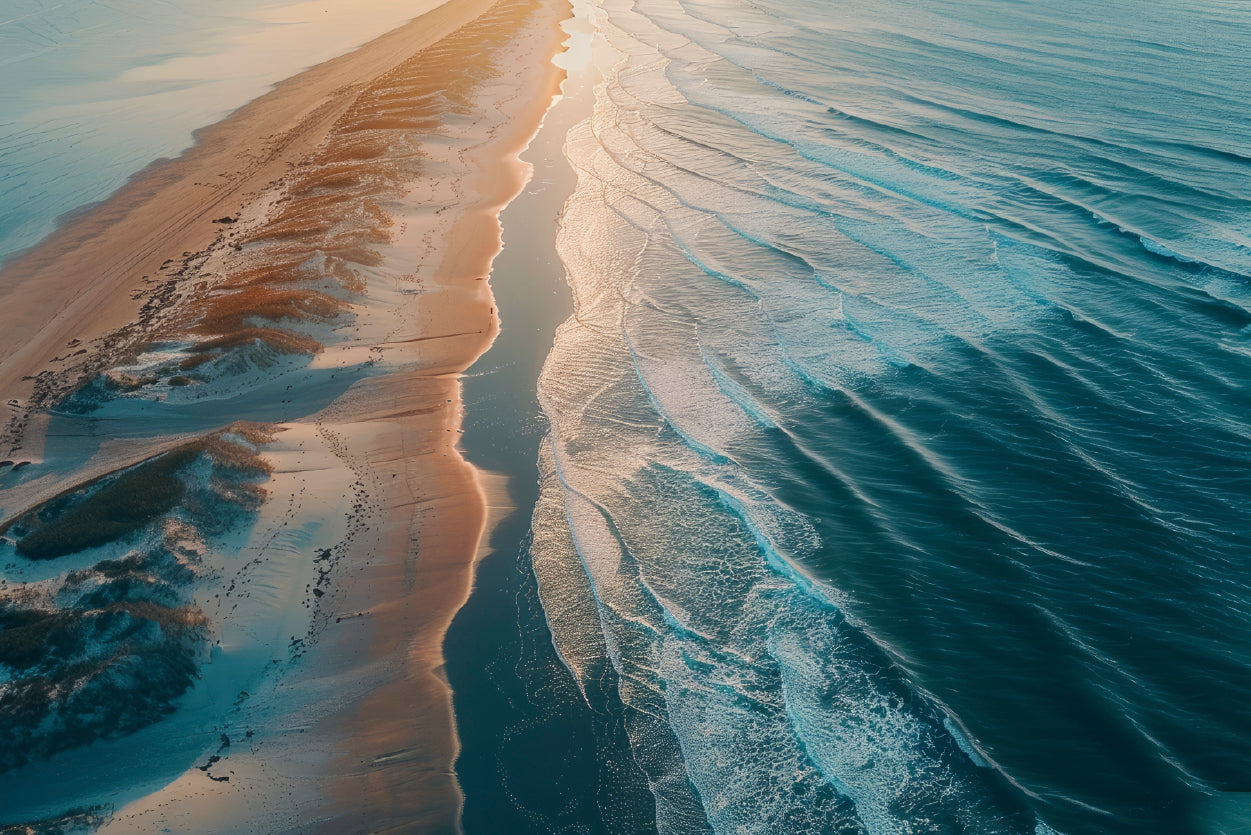 Beach at Sunset View Print 100% Australian Made - Bella Home Decor