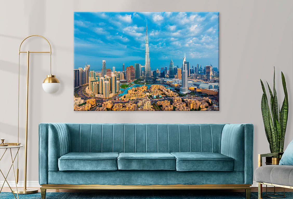Sunrise View Dubai City Skyline Wall Art Decor 100% Australian Made - Bella Home Decor