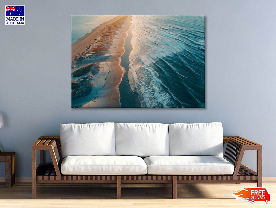 Beach at Sunset View Print 100% Australian Made - Bella Home Decor