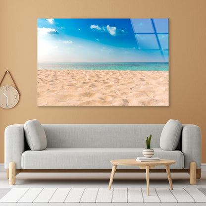 Beautiful Beach and Tropical Sea Acrylic Glass Print Tempered Glass Wall Art 100% Made in Australia Ready to Hang