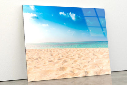 Beautiful Beach and Tropical Sea Acrylic Glass Print Tempered Glass Wall Art 100% Made in Australia Ready to Hang