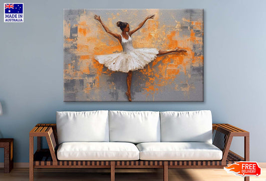 Oil Vintage Black Girl Ballerina Wall Art Limited Edition High Quality Print