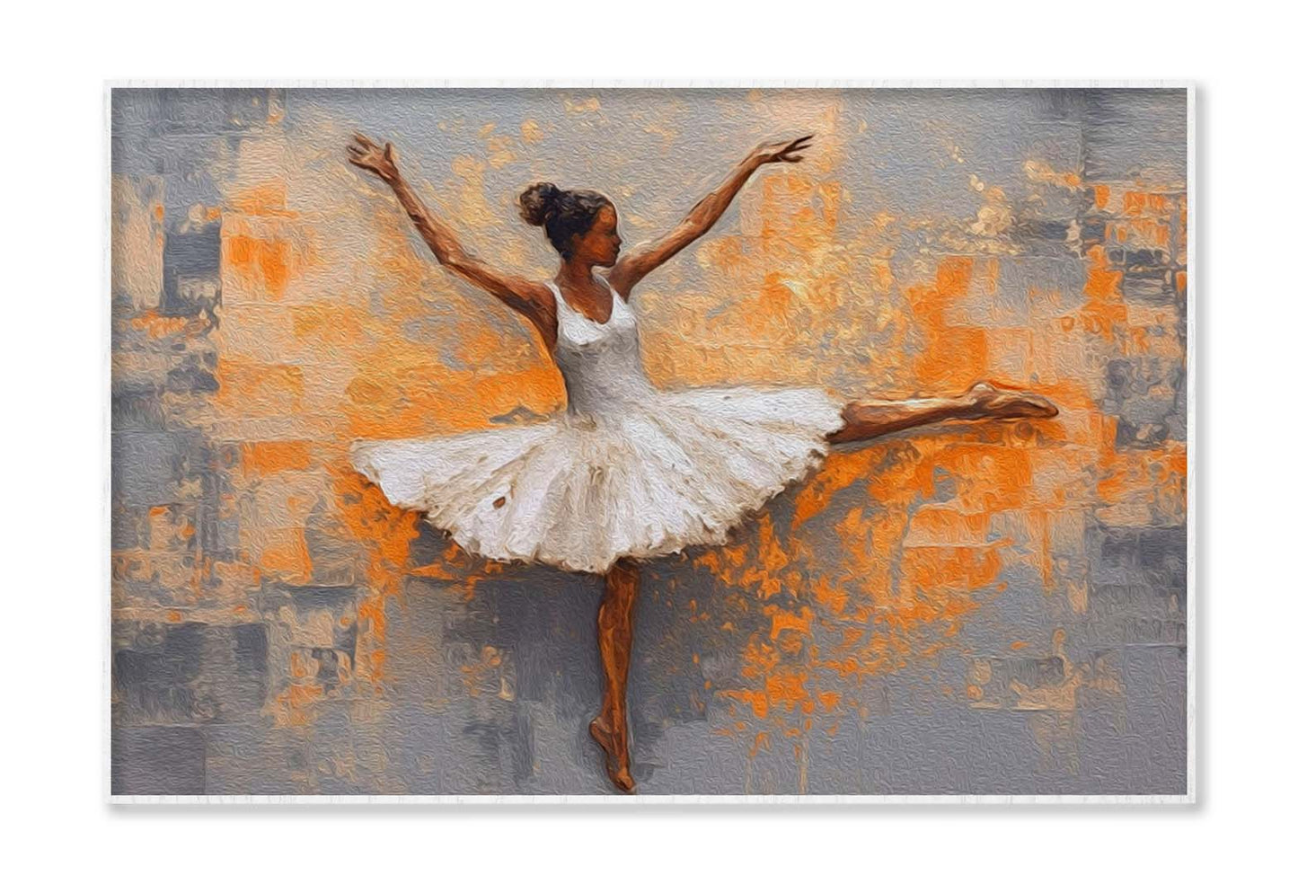 Oil Vintage Black Girl Ballerina Wall Art Limited Edition High Quality Print