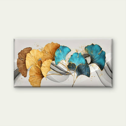 Featuring Ginkgo Leaves Wall Art Canvas Office Home Room Framed 120x60cm