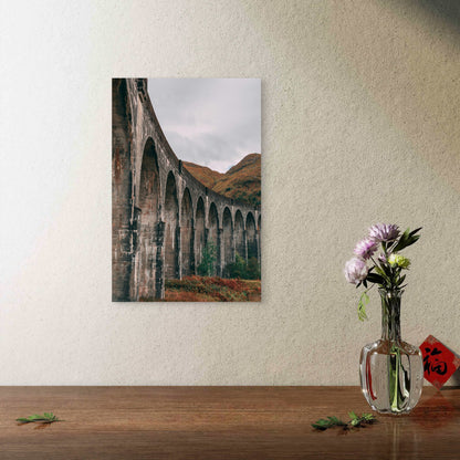 Glenfinnan Viaduct In The Scottish Highlands 60x90cm Metal Print Ready to Hang