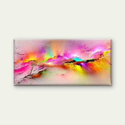Abstract Colorful Painting Wall Art Canvas Office Home Room Framed 120x60cm