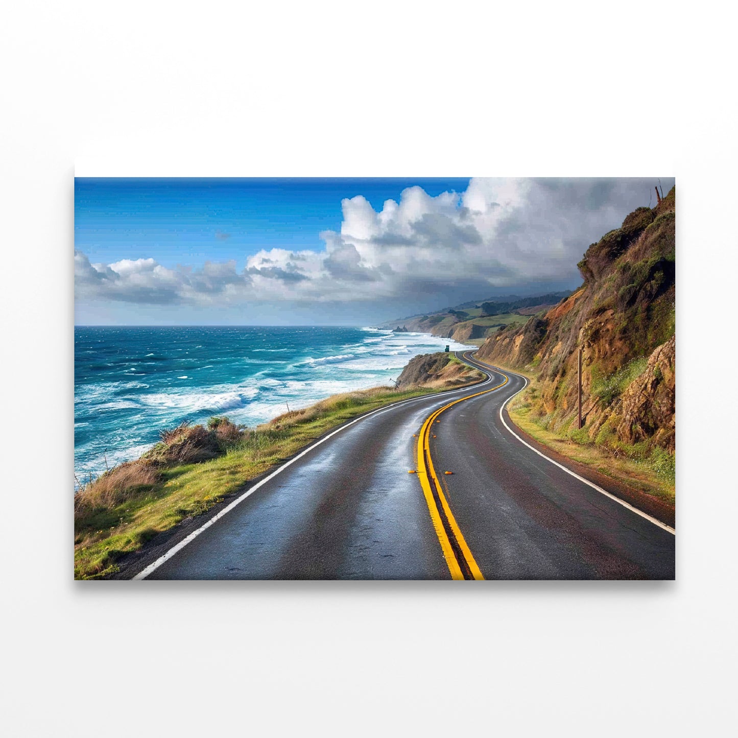 Winding Coastal Road, Ocean View Print 100% Australian Made - Bella Home Decor