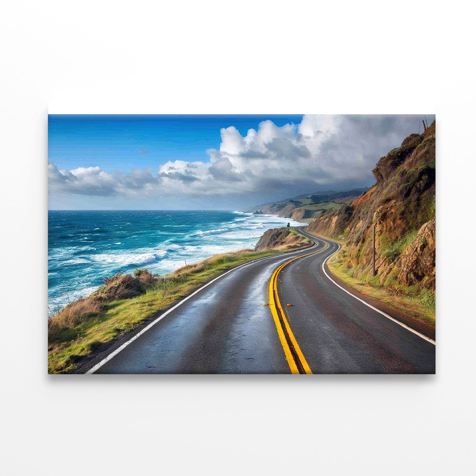 Winding Coastal Road, Ocean View Print 100% Australian Made - Bella Home Decor