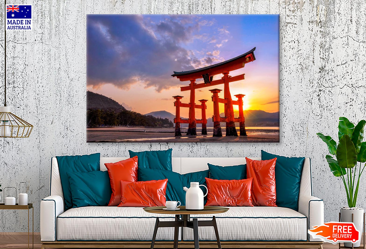 Miyajima At Sunset, Japanese Wall Art Decor 100% Australian Made