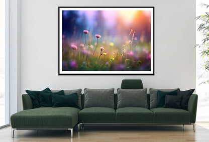 Blurred Meadow Background Grassland Home Decor Premium Quality Poster Print Choose Your Sizes - Bella Home Decor