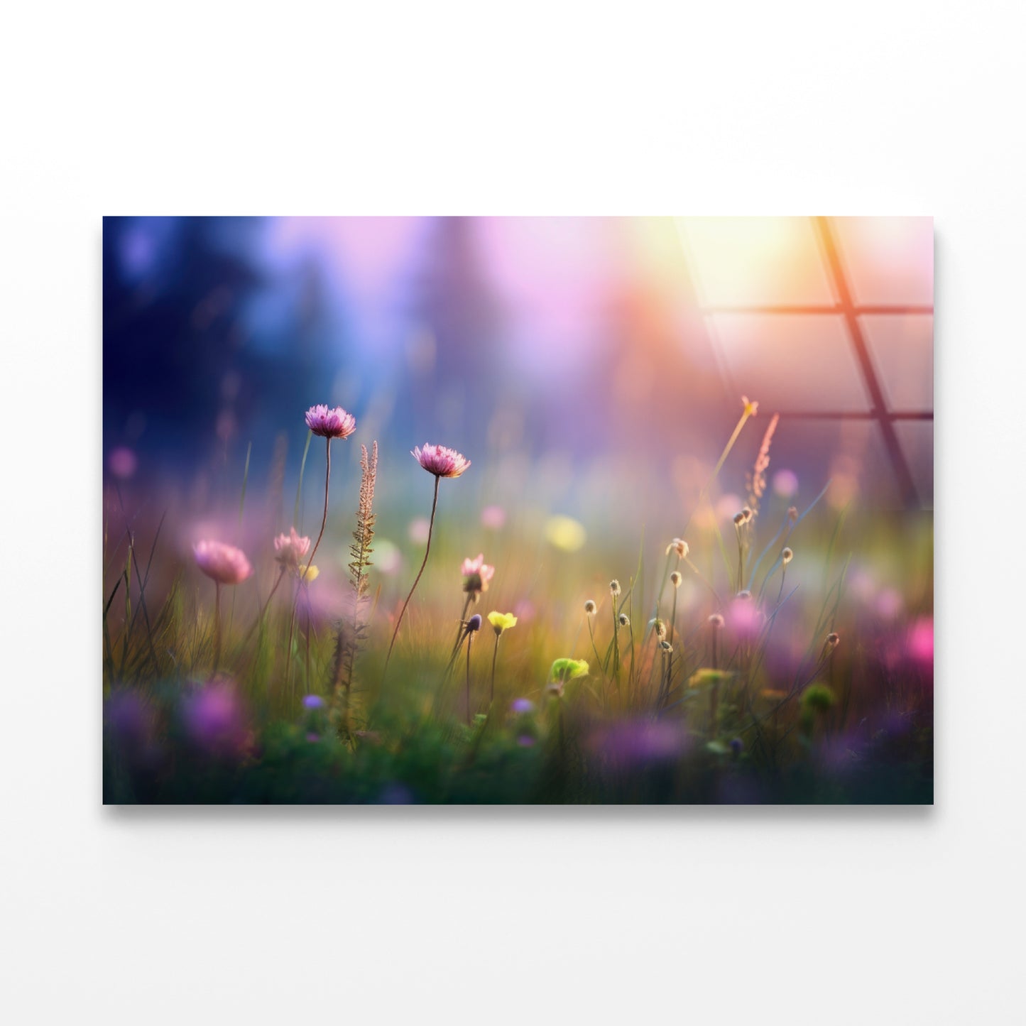 Blurred Meadow Background Grassland Acrylic Glass Print Tempered Glass Wall Art 100% Made in Australia Ready to Hang