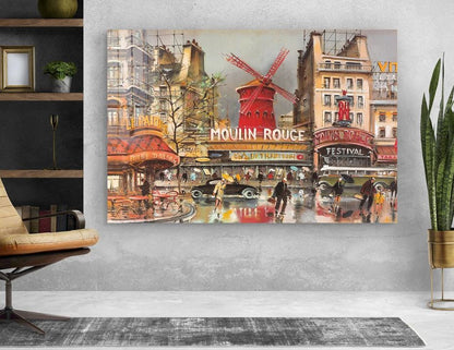 Moulin Rouge Paris City UV Direct Aluminum Print Australian Made Quality