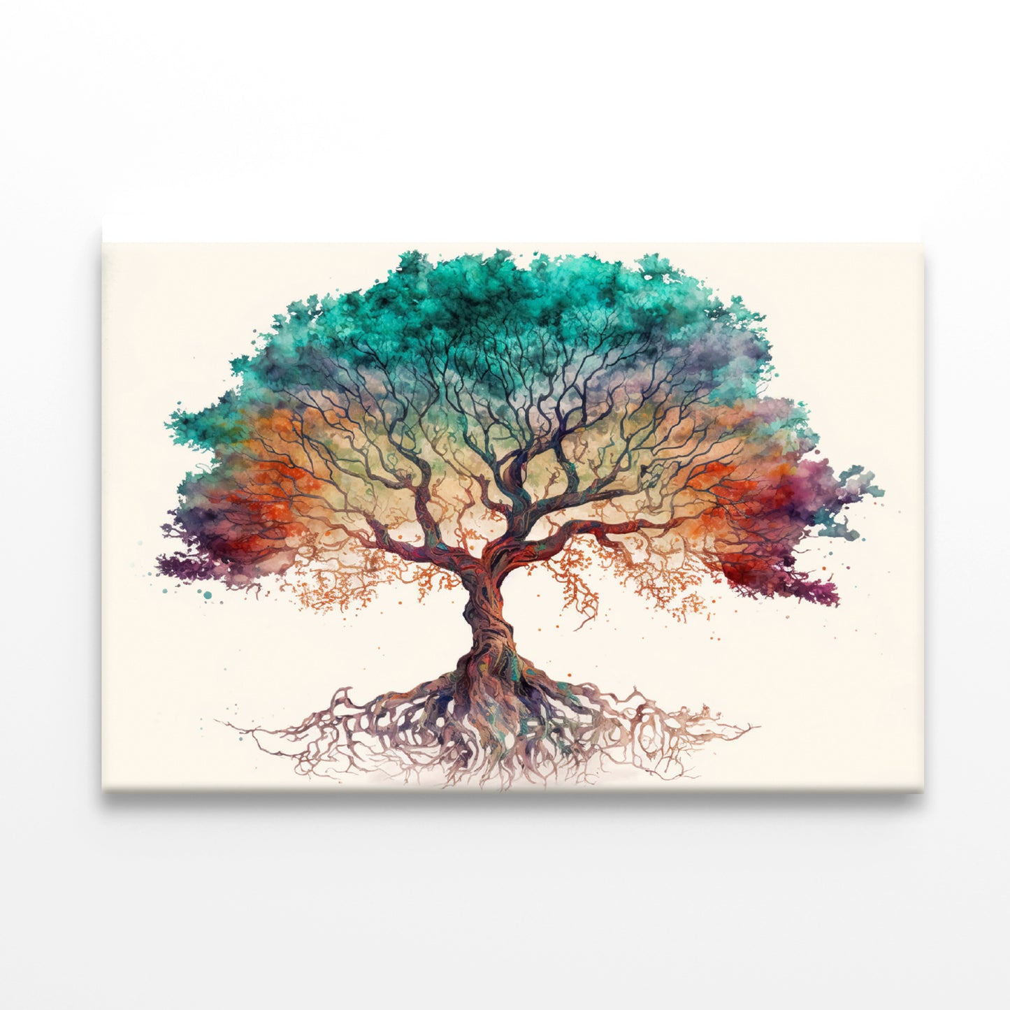 Red and Green Tree with White Print 100% Australian Made - Bella Home Decor