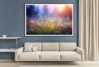 Blurred Meadow Background Grassland Home Decor Premium Quality Poster Print Choose Your Sizes - Bella Home Decor