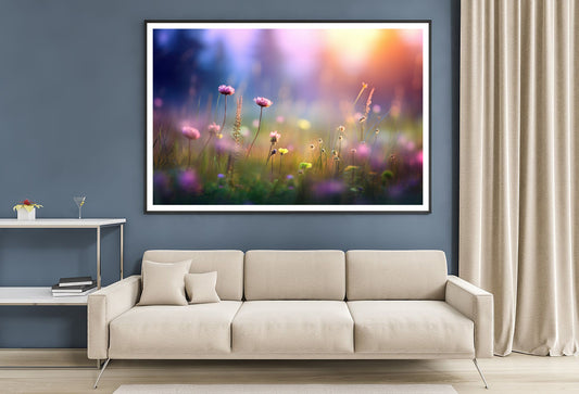 Blurred Meadow Background Grassland Home Decor Premium Quality Poster Print Choose Your Sizes - Bella Home Decor