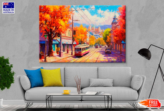 City Abstract Oil Painting Wall Art Limited Edition High Quality Print