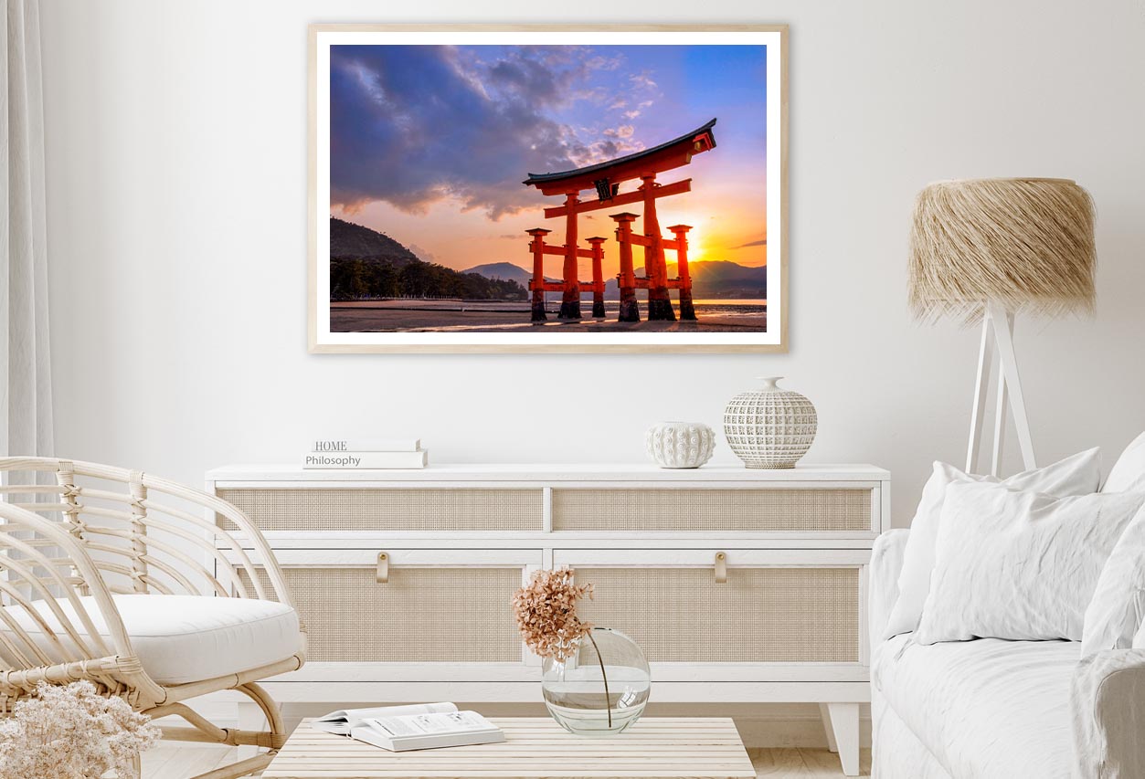 Miyajima At Sunset, Japanese Home Decor Premium Quality Poster Print Choose Your Sizes