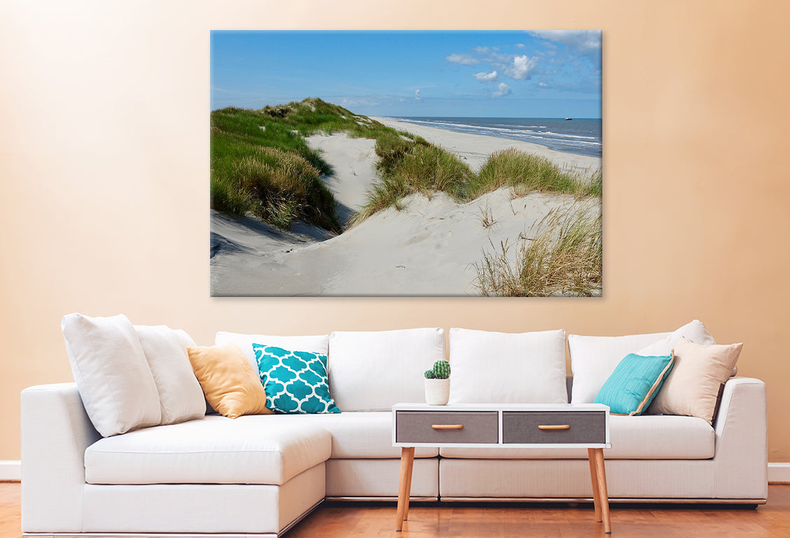 Beach Dunes on Ameland Island Wall Art Decor 100% Australian Made