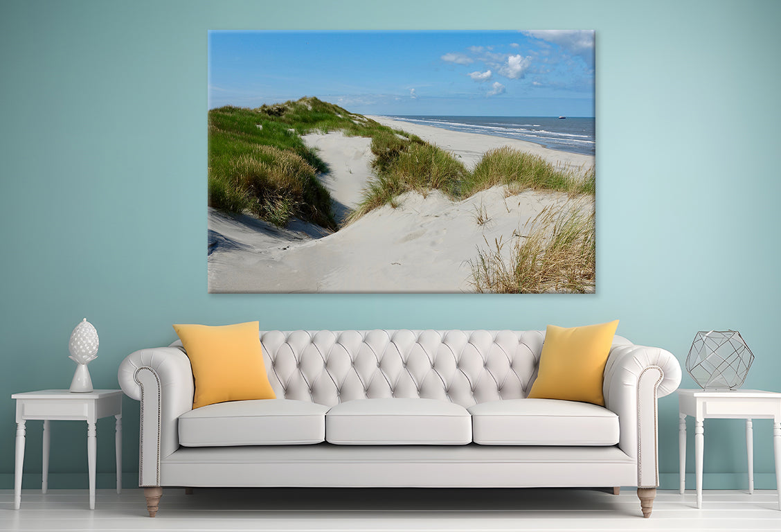 Beach Dunes on Ameland Island Wall Art Decor 100% Australian Made