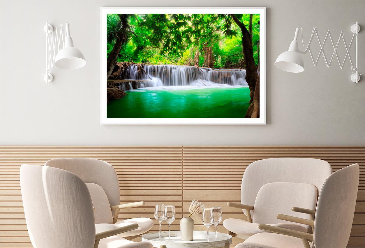 Thailand Waterfall In Kanjanaburi Home Decor Premium Quality Poster Print Choose Your Sizes