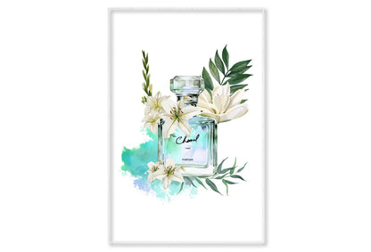 Luxury Perfume Wall Art Limited Edition High Quality Print Canvas Box Framed White