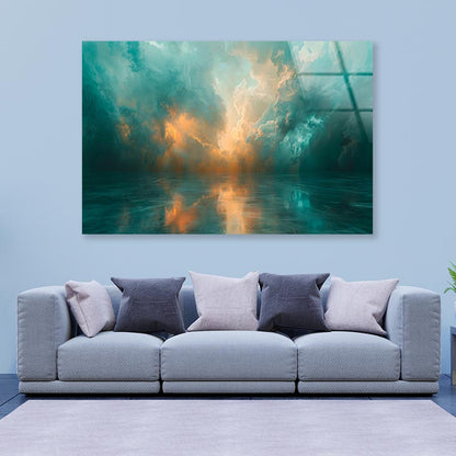 Severe Thunderstorm with Dark Ominous Clouds  Acrylic Glass Print Tempered Glass Wall Art 100% Made in Australia Ready to Hang