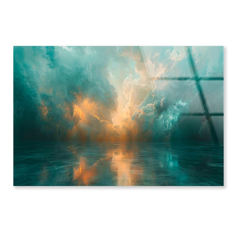 Severe Thunderstorm with Dark Ominous Clouds  Acrylic Glass Print Tempered Glass Wall Art 100% Made in Australia Ready to Hang