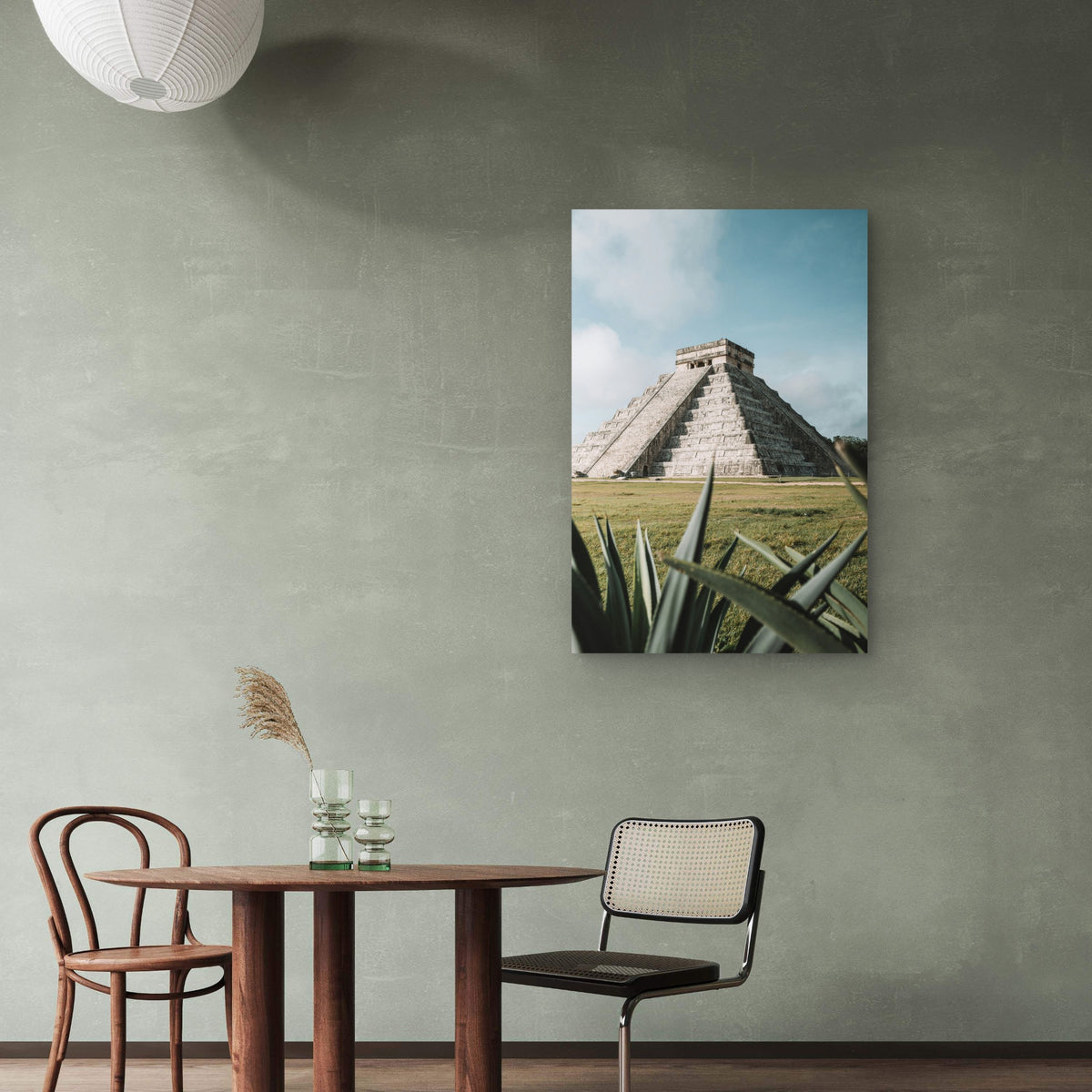 Chichen Itza In Mexico 40x60cm Metal Print Ready to Hang