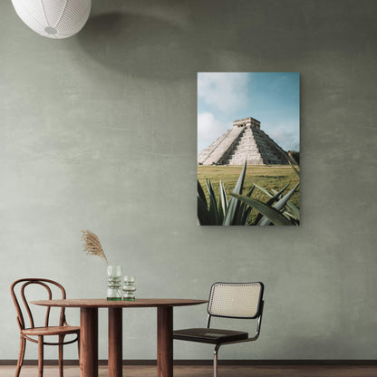 Chichen Itza In Mexico 60x90cm Metal Print Ready to Hang