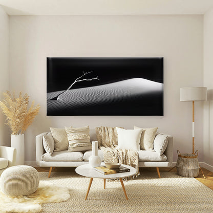 Shadows Over Silent Dunes Wall Art Canvas Office Home Room Framed 120x60cm - Bella Home Decor