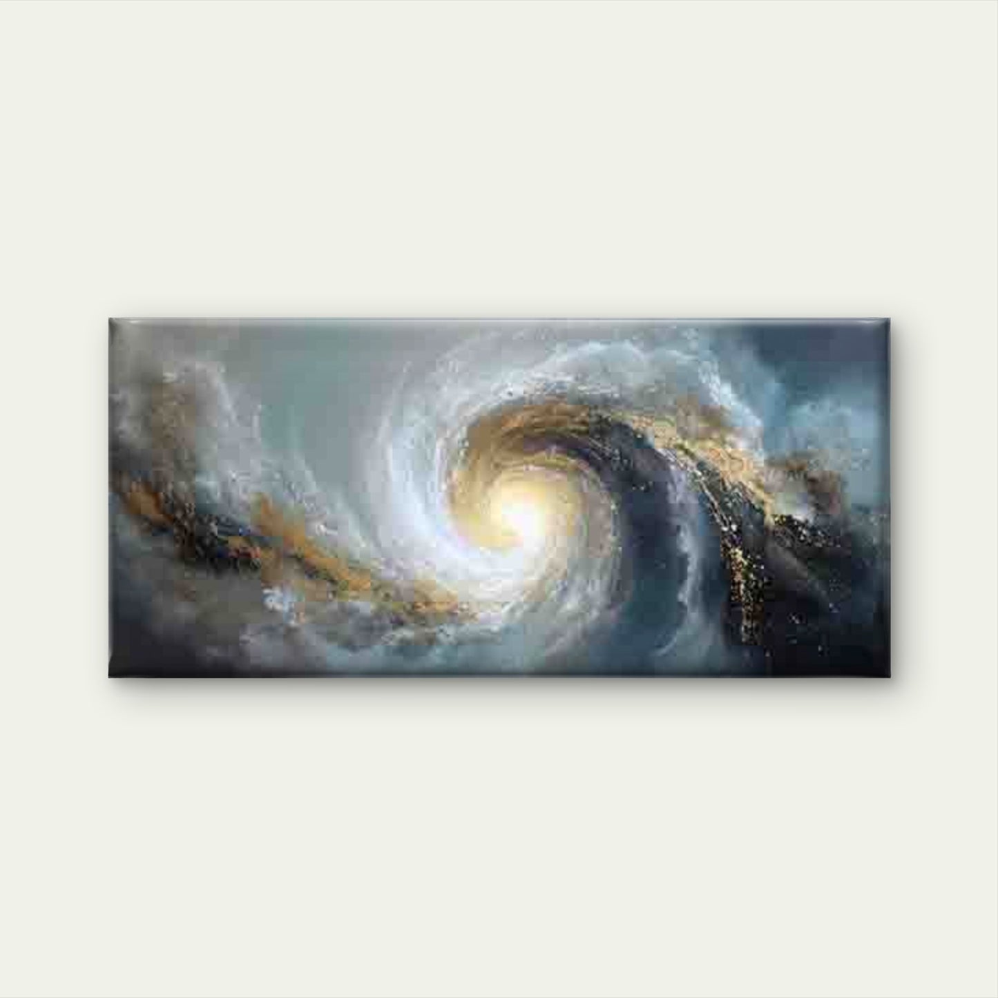 Abstract Spiral Galaxy Wall Art Canvas Office Home Room Framed 120x60cm