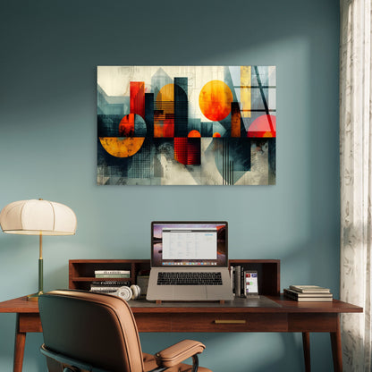 Geometric Abstract Architecture Acrylic Glass Printing Wall Art Australian Made Quality