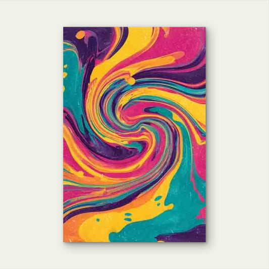 Swirling Fabric Abstract Artwork 40x60cm Metal Print Ready to Hang